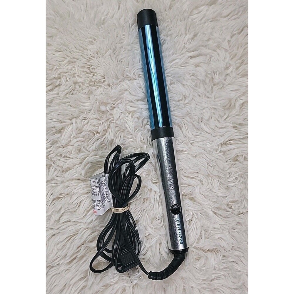 Babyliss PRO Nano Titanium 1-1/4" Curling Wand Corded 5 Heat Setting USED ONCE